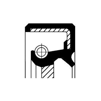Shaft Seal, crankshaft CORTECO 19036716B)