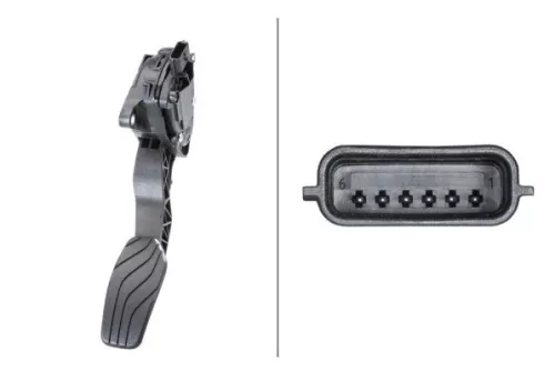 Sensor, accelerator pedal position HELLA 6PV 009 978-791)