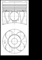 Piston KOLBENSCHMIDT 41071620)
