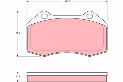 Brake Pad Set, disc brake TRW GDB1606)