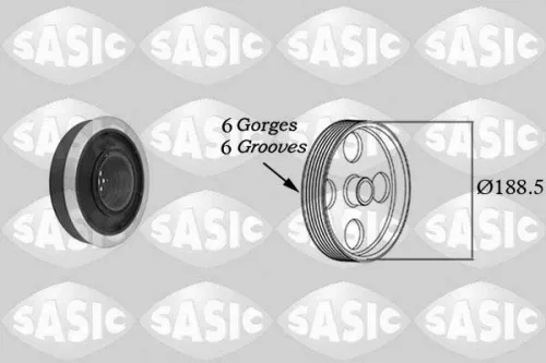 Belt Pulley, crankshaft SASIC 9001805)