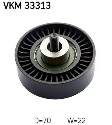 Deflection/Guide Pulley, V-ribbed belt SKF VKM 33313)