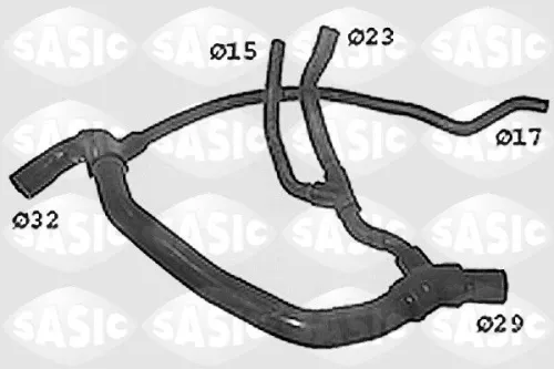 Radiator Hose SASIC SWH4193)