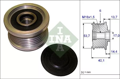 Alternator Freewheel Clutch Schaeffler INA 535 0202 10)