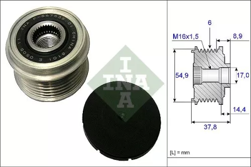 Alternator Freewheel Clutch Schaeffler INA 535 0217 10)