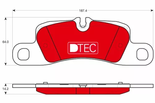 Brake Pad Set, disc brake TRW GDB1839DTE)
