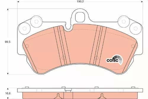 Brake Pad Set, disc brake TRW GDB1547)