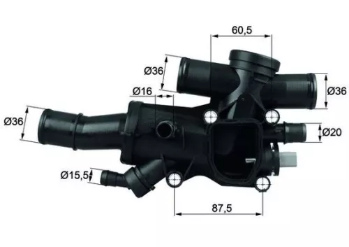 Thermostat, coolant MAHLE TH 44 83)
