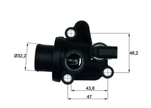Thermostat, coolant MAHLE TI 12 87)