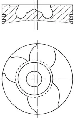 Piston MAHLE 151 12 00)
