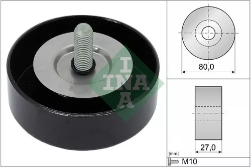 Deflection/Guide Pulley, V-ribbed belt Schaeffler INA 532 0658 10)