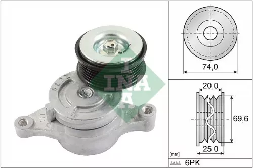 Belt Tensioner, V-ribbed belt Schaeffler INA 534 0457 10)