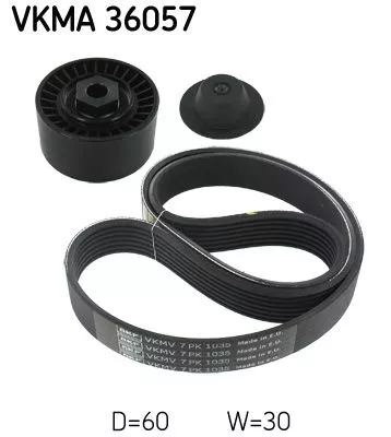 V-ribbed Belt Set SKF VKMA 36057)