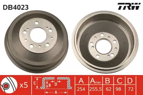 Brake Drum TRW DB4023)