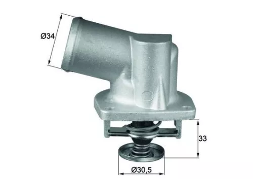 Thermostat, coolant MAHLE TI 132 92D)
