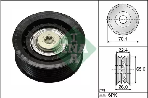 Deflection/Guide Pulley, V-ribbed belt Schaeffler INA 532 0471 10)