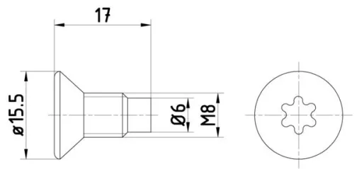 Bolt, brake disc TEXTAR TPM0004)