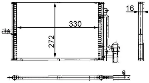 Condenser, air conditioning MAHLE AC 317 000S)
