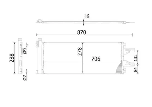 Condenser, air conditioning MAHLE AC 368 000S)