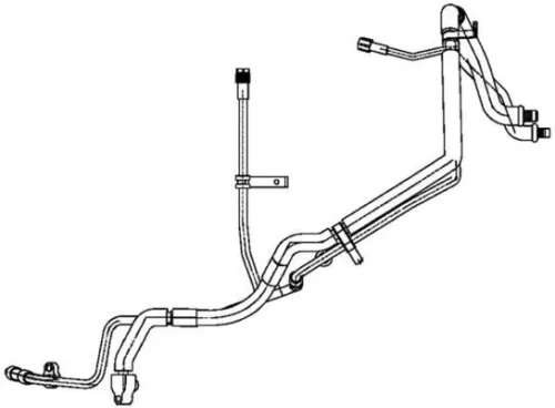 High/Low-pressure Line, air conditioning MAHLE AP 136 000P)