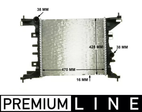 Radiator, engine cooling MAHLE CR 1187 000P)