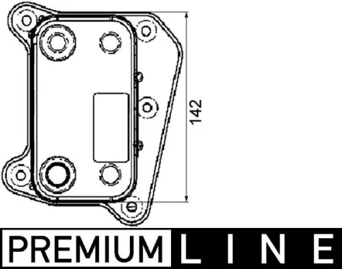 Oil Cooler, engine oil MAHLE CLC 38 000P)