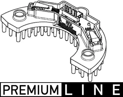 Regulator, interior blower MAHLE ABR 58 000P)