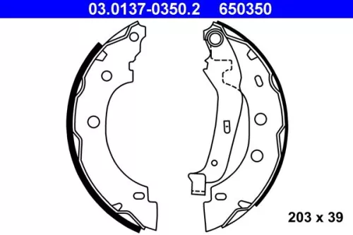 Brake Shoe Set ATE 03.0137-0350.2)