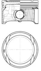 Piston KOLBENSCHMIDT 40839620)