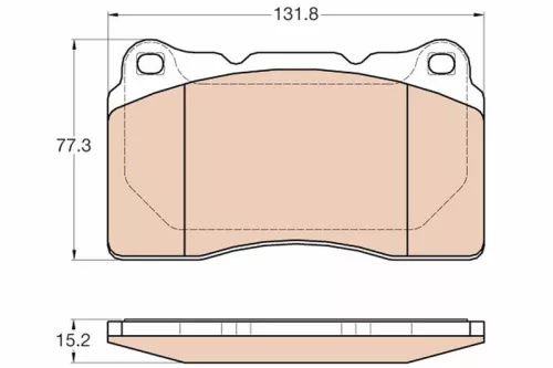 Brake Pad Set, disc brake TRW GDB2007)