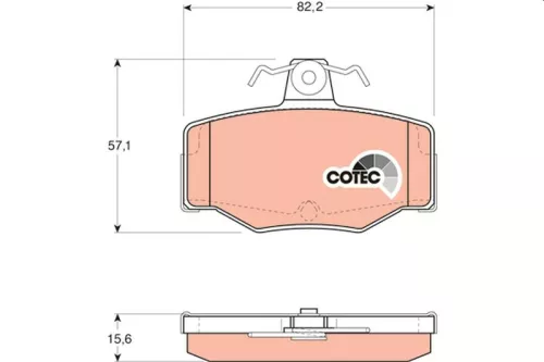 Brake Pad Set, disc brake TRW GDB3092)
