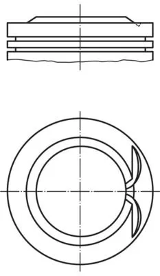 Piston MAHLE 040 25 00)
