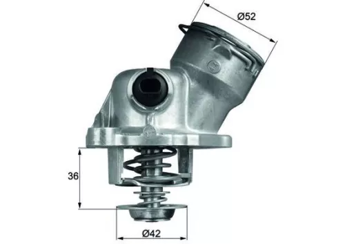 Thermostat, coolant MAHLE TM 29 100D)