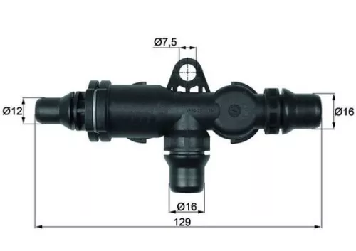Thermostat, oil cooling MAHLE TO 4 82)