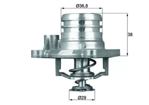 Thermostat, coolant MAHLE TI 13 92)