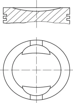 Piston MAHLE 009 36 00)