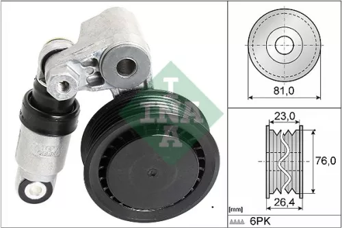Belt Tensioner, V-ribbed belt Schaeffler INA 534 0011 10)