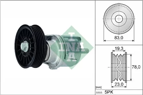Belt Tensioner, V-ribbed belt Schaeffler INA 534 0185 10)