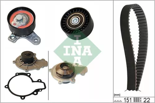Water Pump & Timing Belt Kit Schaeffler INA 530 0572 30)