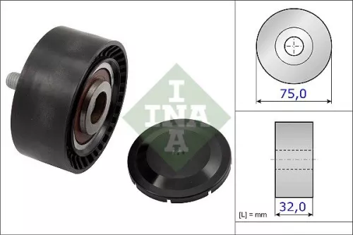Deflection/Guide Pulley, V-ribbed belt Schaeffler INA 532 0722 10)