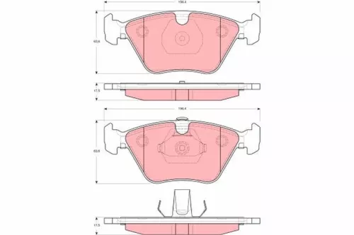 Brake Pad Set, disc brake TRW GDB1619)