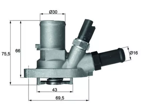 Thermostat, coolant MAHLE TI 149 88)