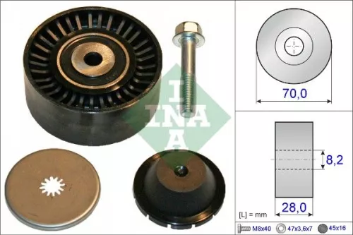 Deflection/Guide Pulley, V-ribbed belt Schaeffler INA 532 0600 10)