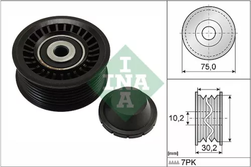 Deflection/Guide Pulley, V-ribbed belt Schaeffler INA 532 0668 10)