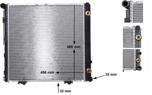 Radiator, engine cooling MAHLE CR 291 000S)