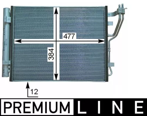Condenser, air conditioning MAHLE AC 709 000P)