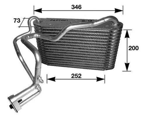 Evaporator, air conditioning MAHLE AE 33 000S)