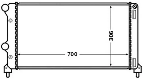Radiator, engine cooling MAHLE CR 1448 000S)