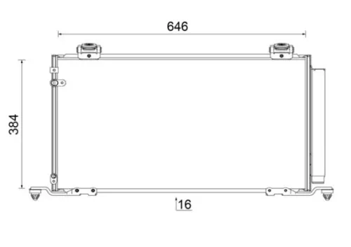 Condenser, air conditioning MAHLE AC 823 000S)