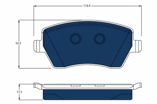 Brake Pad Set, disc brake TRW GDB3332BTE)